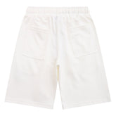 Letter Embroidery Solid Color Shorts